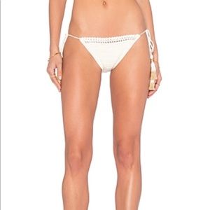 NWT — She Made Me — Crochet Side Tie Bikini Bottom
